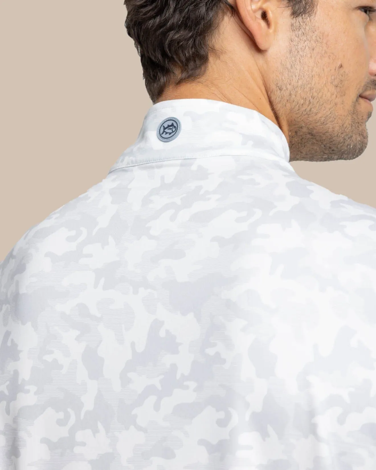 Island Camo Print Cruiser Quarter Zip<Southern Tide Discount