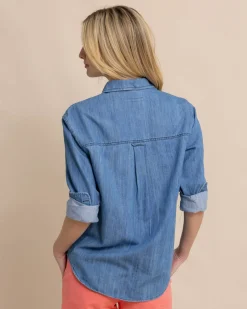 Katherine Denim Shirt<Southern Tide Store