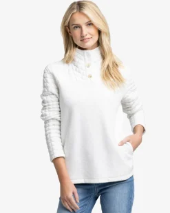 Kelsea Quilted Heather Pullover<Southern Tide Online