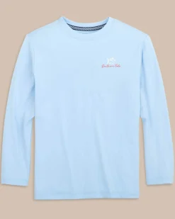 Kids Red, White, And Lure Long Sleeve Performance T-Shirt<Southern Tide Flash Sale