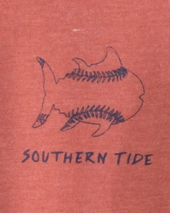 Kids Sketched Baseball Heather T-Shirt<Southern Tide Discount