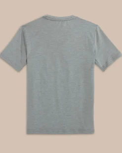 Kids St Tri Block Heather Short Sleeve Performance T-Shirt<Southern Tide Flash Sale