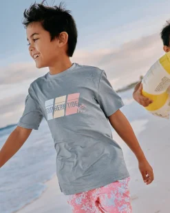 Kids St Tri Block Heather Short Sleeve Performance T-Shirt<Southern Tide Flash Sale