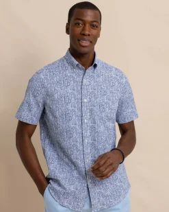 Leagally Frond Intercoastal Short Sleeve Sport Shirt<Southern Tide Hot