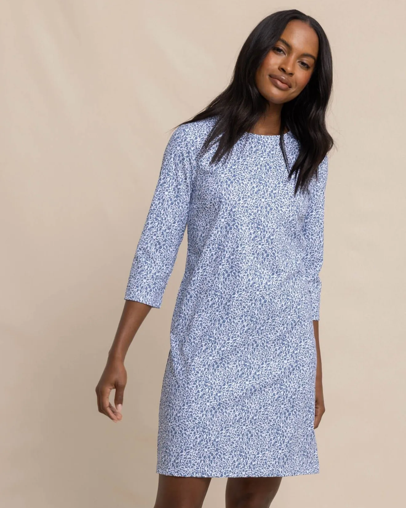 Leira That Floral Feeling Print Performance Dress<Southern Tide Sale
