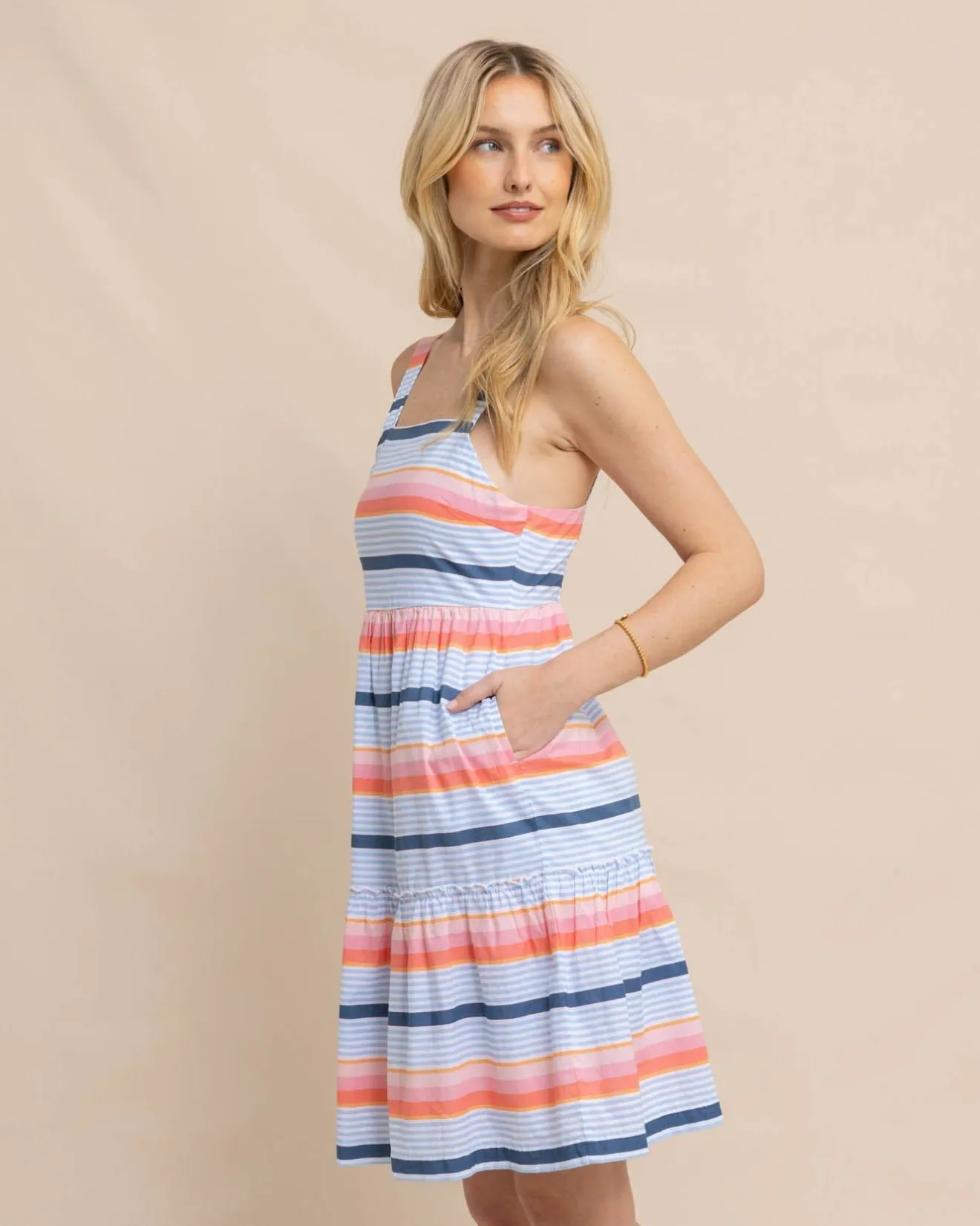 Linsey Set Sail Stripe Dress<Southern Tide Online