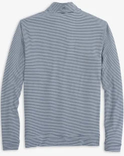Lsu Tigers Cruiser Micro-Stripe Heather Quarter Zip<Southern Tide Online