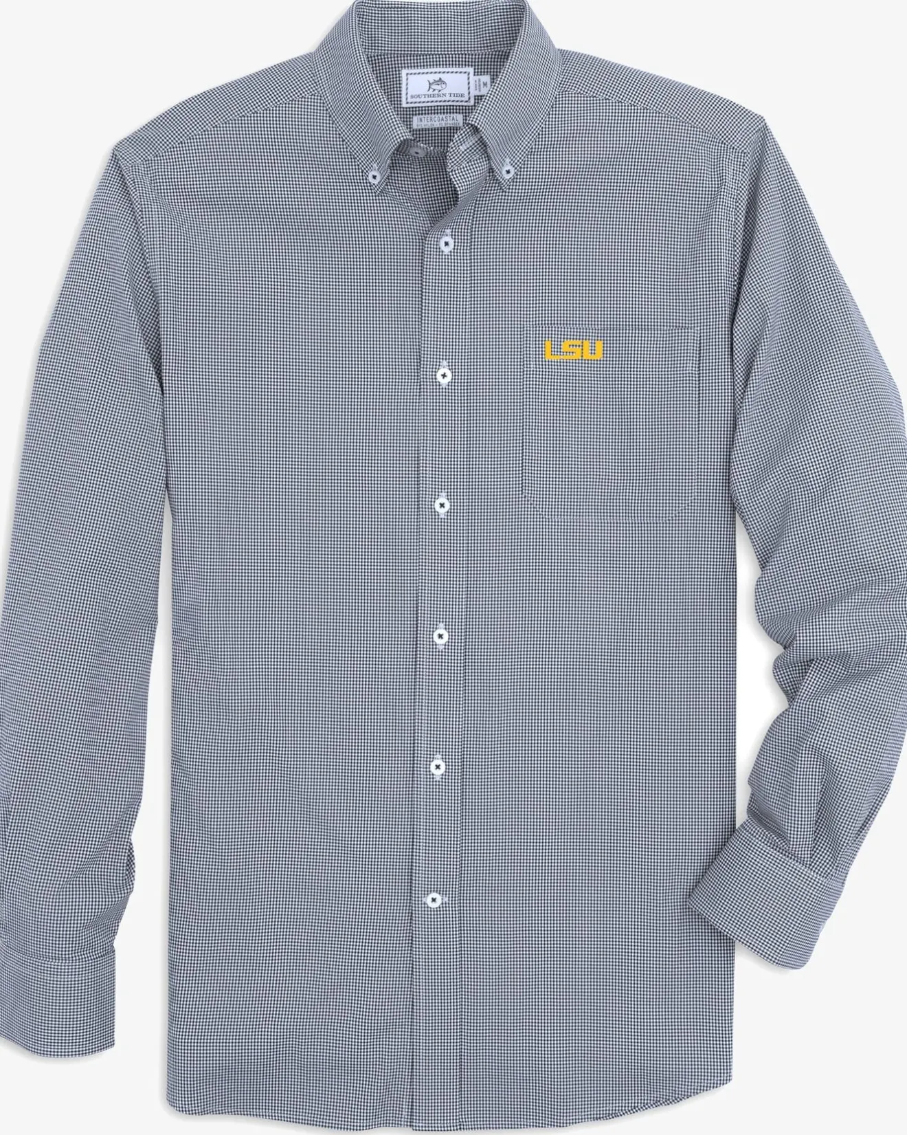 Lsu Tigers Gingham Button Down Shirt<Southern Tide Clearance