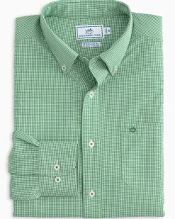 Micro Gingham Intercoastal Performance Sport Shirt<Southern Tide Shop