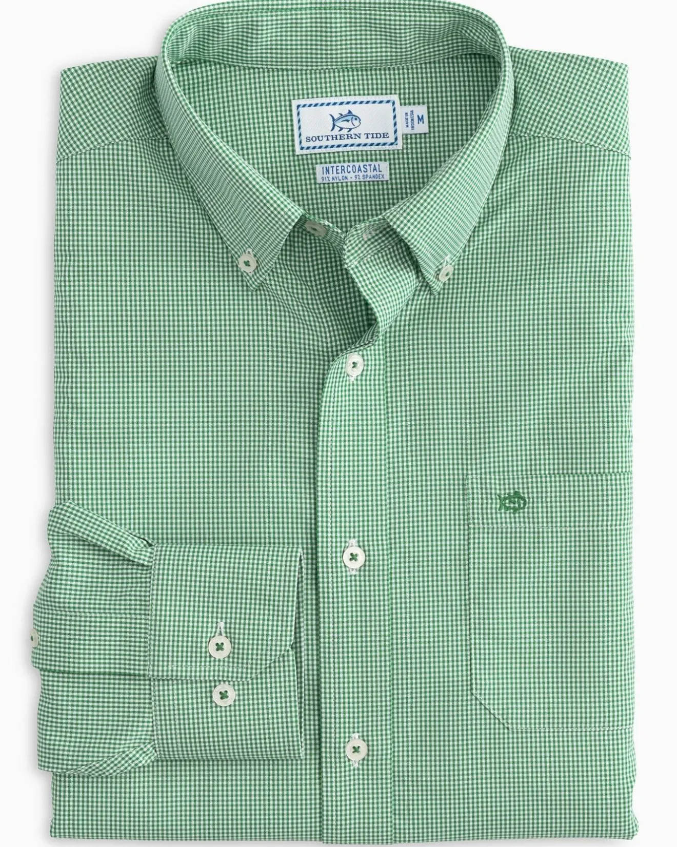 Micro Gingham Intercoastal Performance Sport Shirt<Southern Tide Shop