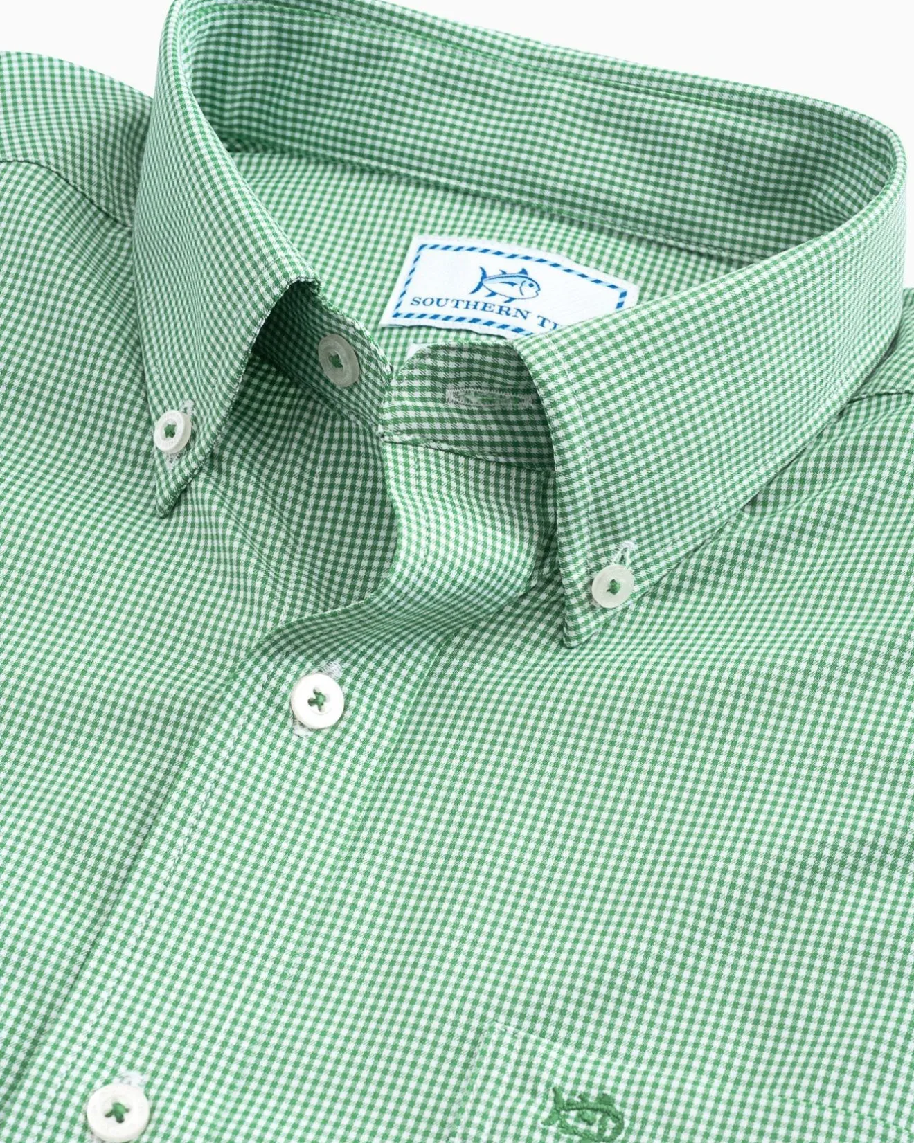 Micro Gingham Intercoastal Performance Sport Shirt<Southern Tide Shop