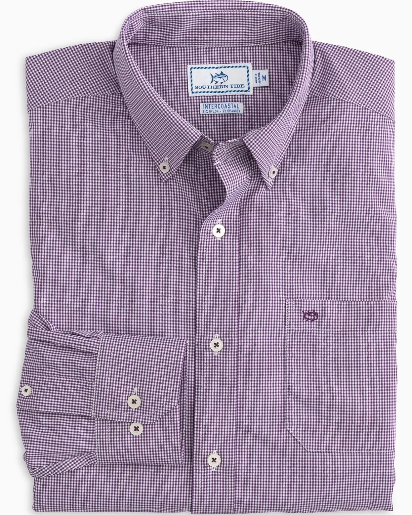 Micro Gingham Intercoastal Performance Sport Shirt<Southern Tide Shop