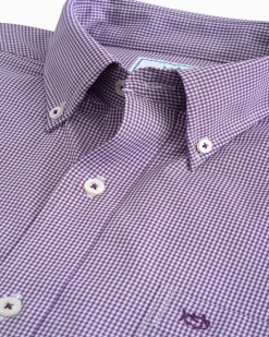 Micro Gingham Intercoastal Performance Sport Shirt<Southern Tide Shop
