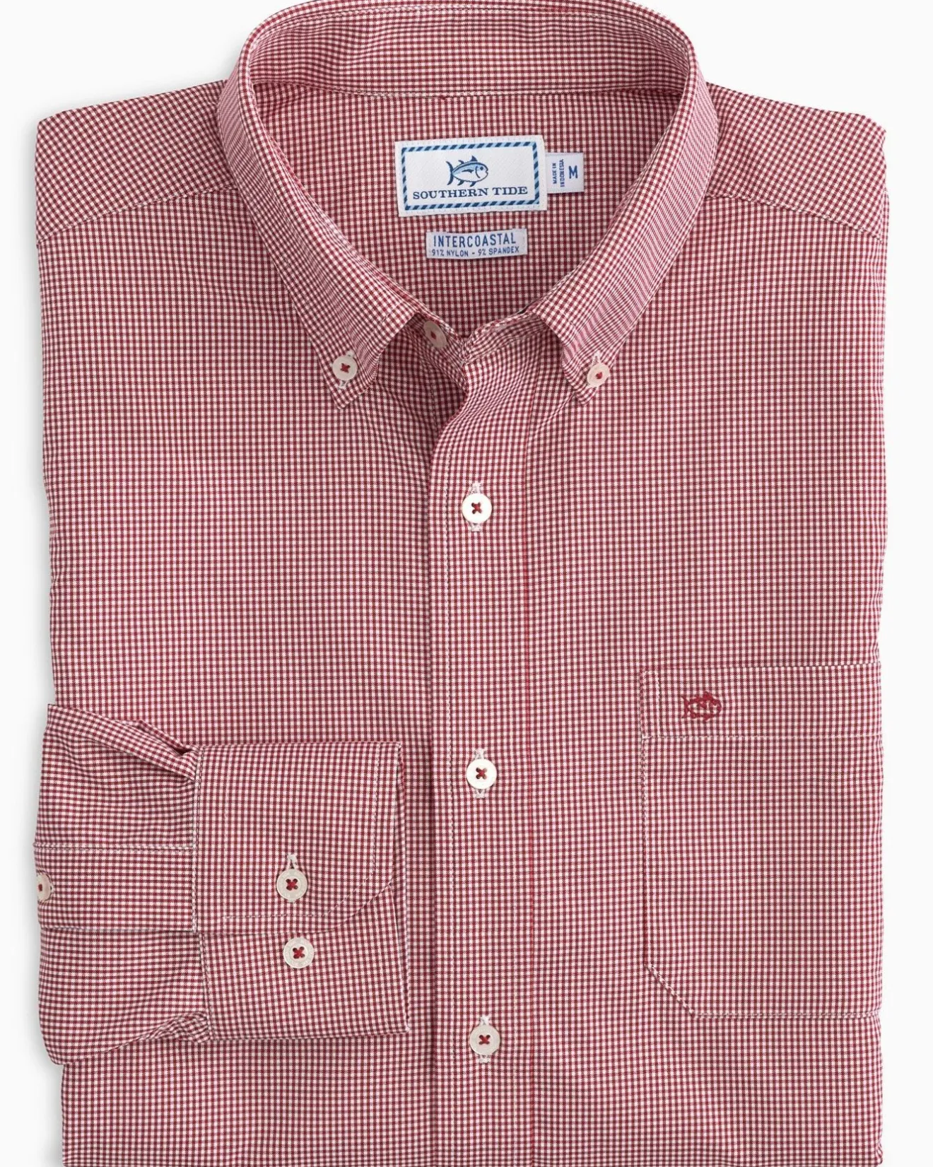 Micro Gingham Intercoastal Performance Sport Shirt<Southern Tide Shop