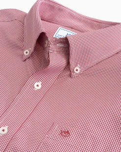 Micro Gingham Intercoastal Performance Sport Shirt<Southern Tide Shop