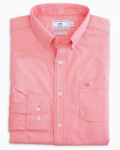 Micro Gingham Intercoastal Performance Sport Shirt<Southern Tide Shop