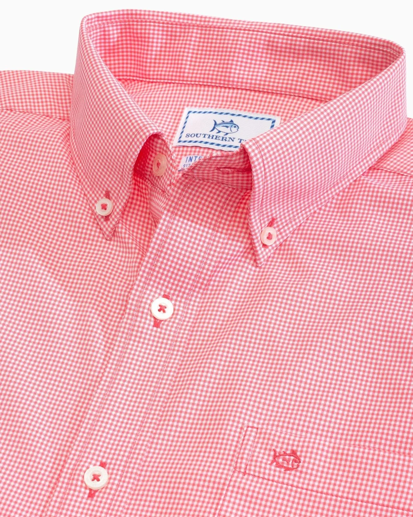Micro Gingham Intercoastal Performance Sport Shirt<Southern Tide Shop