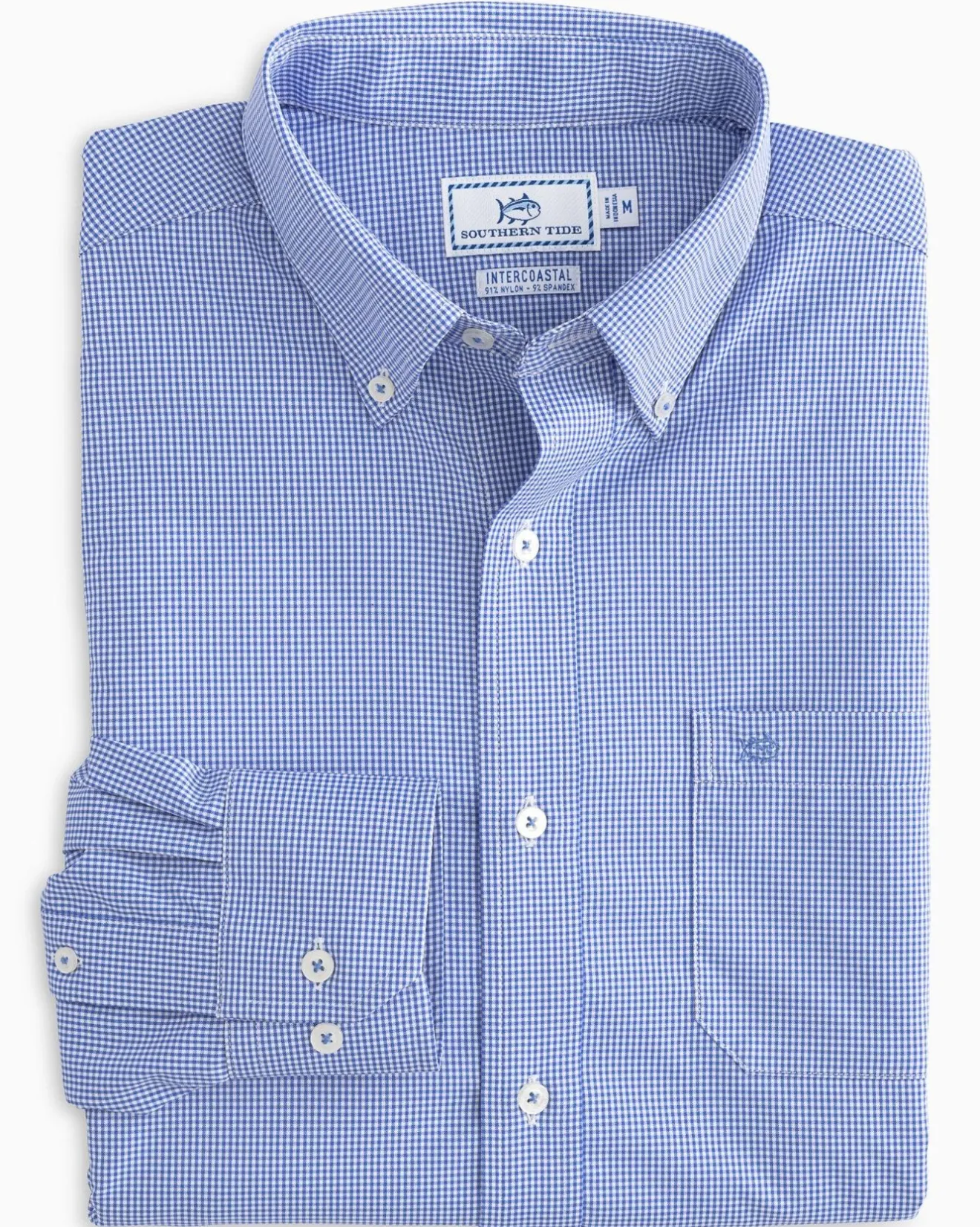 Micro Gingham Intercoastal Performance Sport Shirt<Southern Tide Shop
