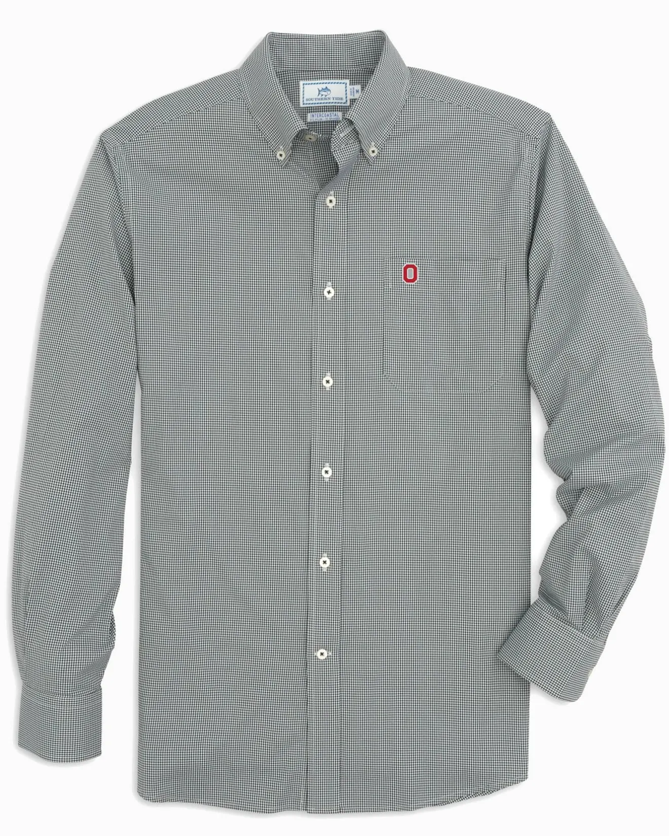 Ohio State Buckeyes Gingham Button Down Shirt<Southern Tide Best Sale