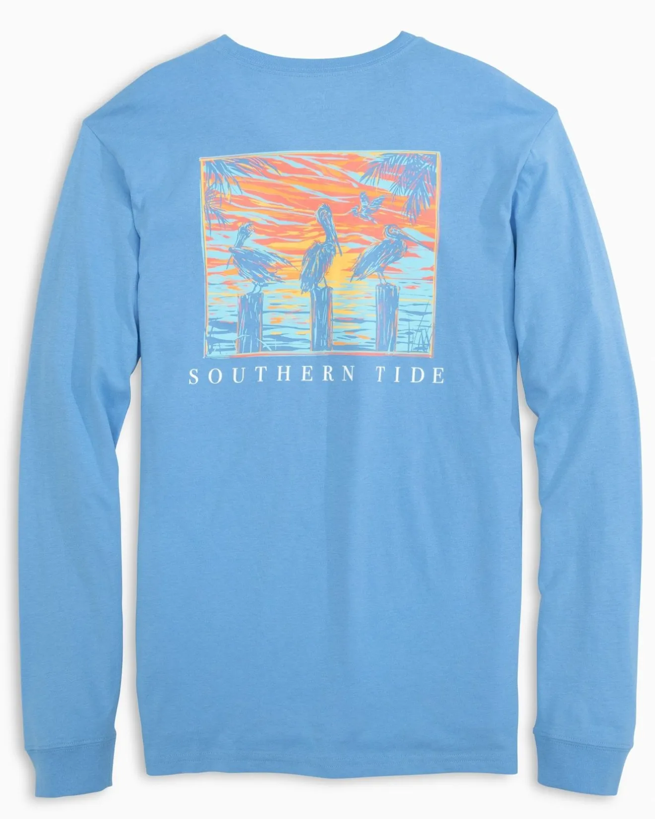 Pelican Sunset Long Sleeve T-Shirt<Southern Tide Sale