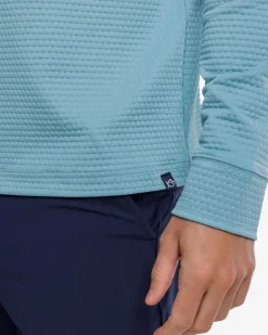Scuttle Heather Performance Quarter Zip Hoodie - Sale<Southern Tide New