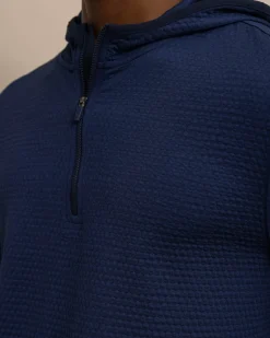 Scuttle Heather Performance Quarter Zip Hoodie<Southern Tide Flash Sale