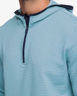 Scuttle Heather Performance Quarter Zip Hoodie<Southern Tide Flash Sale