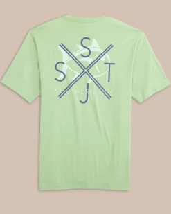 St Skipjack Crossed Short Sleeve T-Shirt<Southern Tide Shop