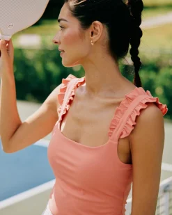 Staci Active Ruffle Tank<Southern Tide Fashion