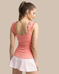 Staci Active Ruffle Tank<Southern Tide Fashion