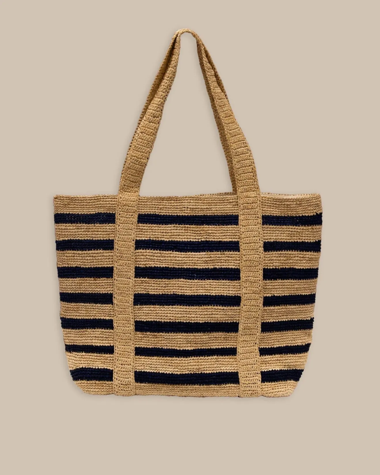 Striped Straw Hat Carrier Beach Tote<Southern Tide Cheap