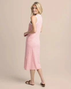 Sun Farer Stripe Midi Tank Dress<Southern Tide Cheap