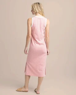 Sun Farer Stripe Midi Tank Dress<Southern Tide Cheap