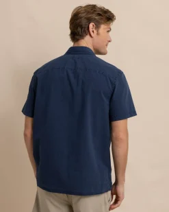 Sun Washed Seersucker Camp Short Sleeve Sport Shirt<Southern Tide Discount