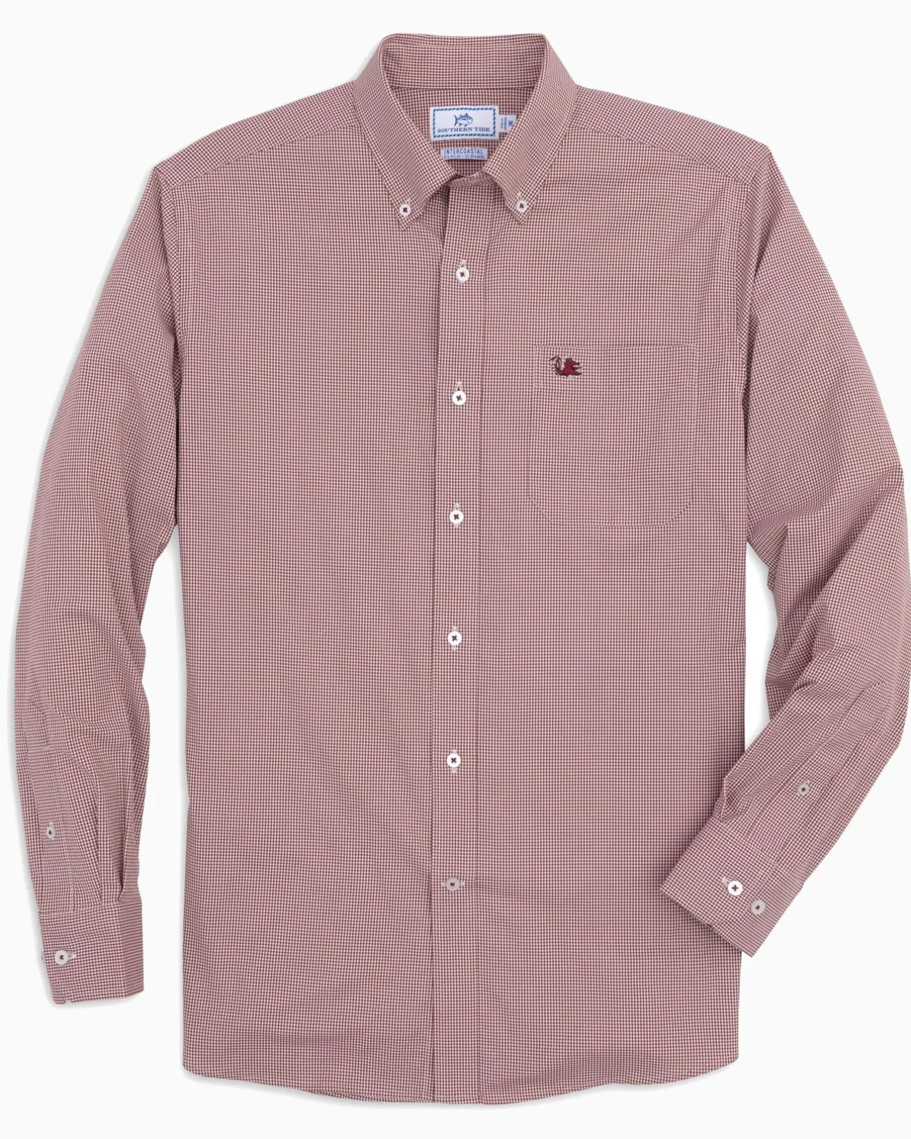 Usc Gamecocks Gingham Button Down Shirt<Southern Tide Best Sale