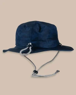 Waterway Camo Print Performance Sun Hat - Navy<Southern Tide Discount