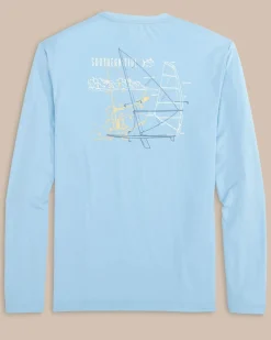 Windsurfer Long Sleeve Performance T-Shirt<Southern Tide Store